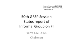Informal document GRSP-50-01