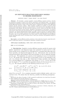 On Impulsive Reaction-Diffusion Models in Higher Dimensions