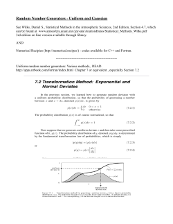Random Number Generators