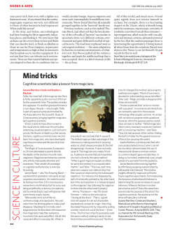Science in culture: Mind tricks