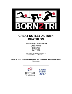 Spring race notes 2017