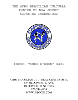 Cordel Verde Student Goals - Afro Brazilian Cultural Center of New