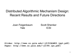 Distributed Algorithmic Mechanism Design