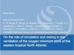 Folie 1 - OceanRep - GEOMAR - Helmholtz