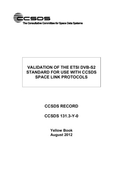 CCSDS Space Link Protocols over ETSI DVB-S2