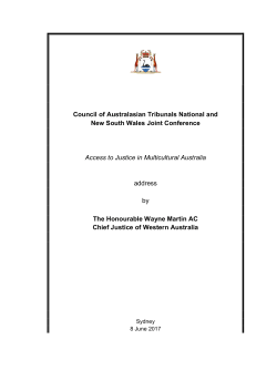 Access to Justice in Multicultural Australia
