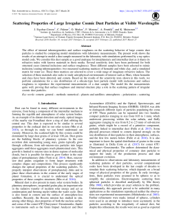Scattering Properties of Large Irregular Cosmic Dust