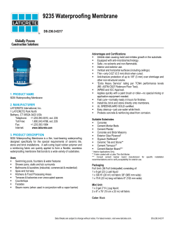 9235 Waterproofing Membrane