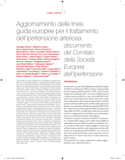 Aggiornamento delle linee guida europee per il trattamento dell