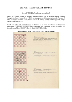 duchamp - echecs-histoire