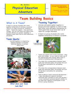Team Building Basics