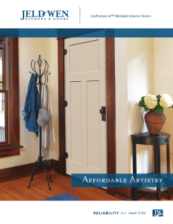 Craftsman III&trade; Molded Interior Doors