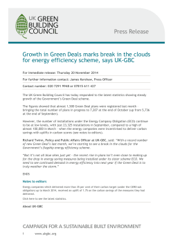 Growth in Green Deals marks break in the clouds for energy