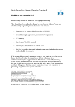 SOP for eligibility to take consent