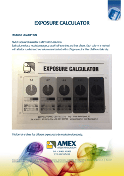 Exposure Calculator