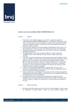 consulter/t&eacute;l&eacute;charger les conditions g&eacute;n&eacute;rales de vente de Bruj
