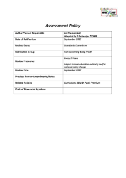 our joint NEXUS Assessment Policy