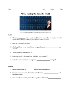 NOVA: Hunting the Elements