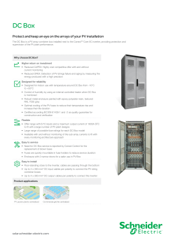 DC Box - Schneider Electric Solar