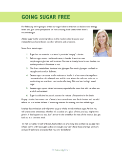 sugar free.indd - Be Naturally Fit