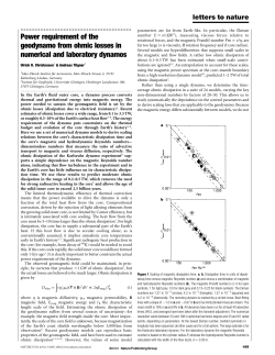 Power requirement of the geodynamo from ohmic losses in