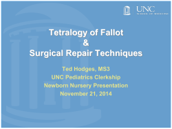 Tetralogy Repair