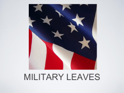 military leaves - OC Public Libraries