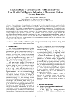 Simulation Study of Carbon Nanotube Field Emission