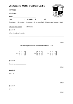 2016 GMF Matrices SAC