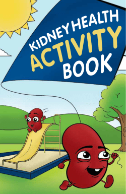 Kids Activity Book - Manitoba Renal Program