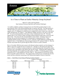 Is it Time to Plant an Earlier Maturity Group