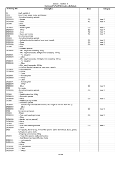 Annex I - section 3 - Community`s Tariff Elimination Schedule