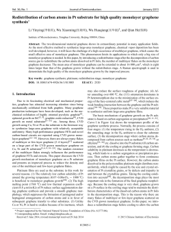 Redistribution of carbon atoms in Pt substrate for high quality