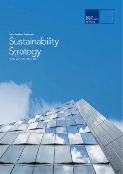Sustainability Strategy - Great Portland Estates