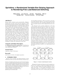 Sprinklers: a Randomized Variable