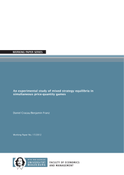 An experimental study of mixed strategy equilibria in simultaneous