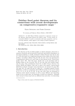 Dolcher fixed point theorem and its connections with recent