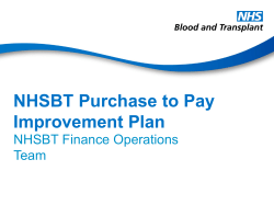 Improvement Plan Purchase to Pay