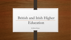 British, Irish, Middle East and Education in