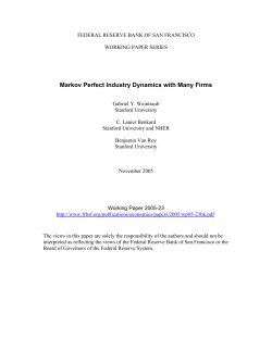 Markov-Perfect Industry Dynamics with Many Frims