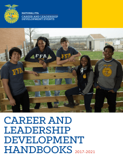 career and leadership development handbooks 2017-2021
