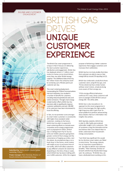 British Gas drives unique customer experience