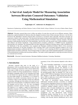 Bivariate Censored outcomes, Maximum likelihood estimates