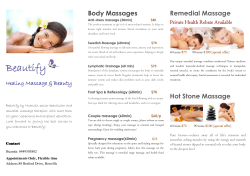 Beautify | Healing Massage and Beauty in Sawtell NSW