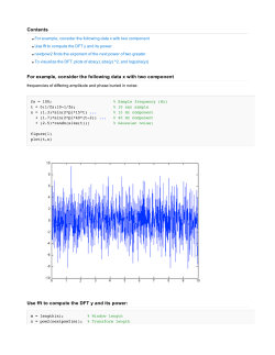 Contents For example, consider the following data x with two