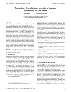 An evolutionary generator of balanced digital collectible card games