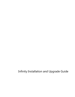 Infinity Installation and Upgrade Guide