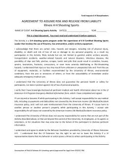AGREEMENT TO ASSUME RISK AND RELEASE FROM LIABILITY