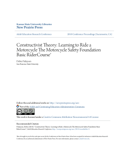 Constructivist Theory: Learning to Ride a