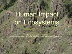 Human impact